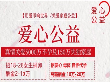 九原捐卵助孕生子 爱心志愿者招募